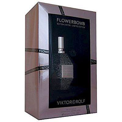 VIKTOR & ROLF FLOWERBOMB EDP 50ML LIMITED EDITION BLACK SPARKLE VAPO WOMEN